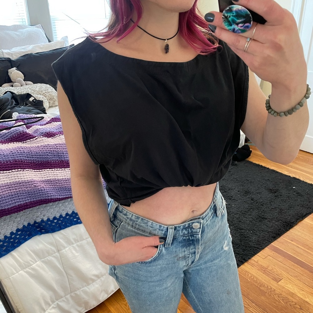 Free People Black Tank Top